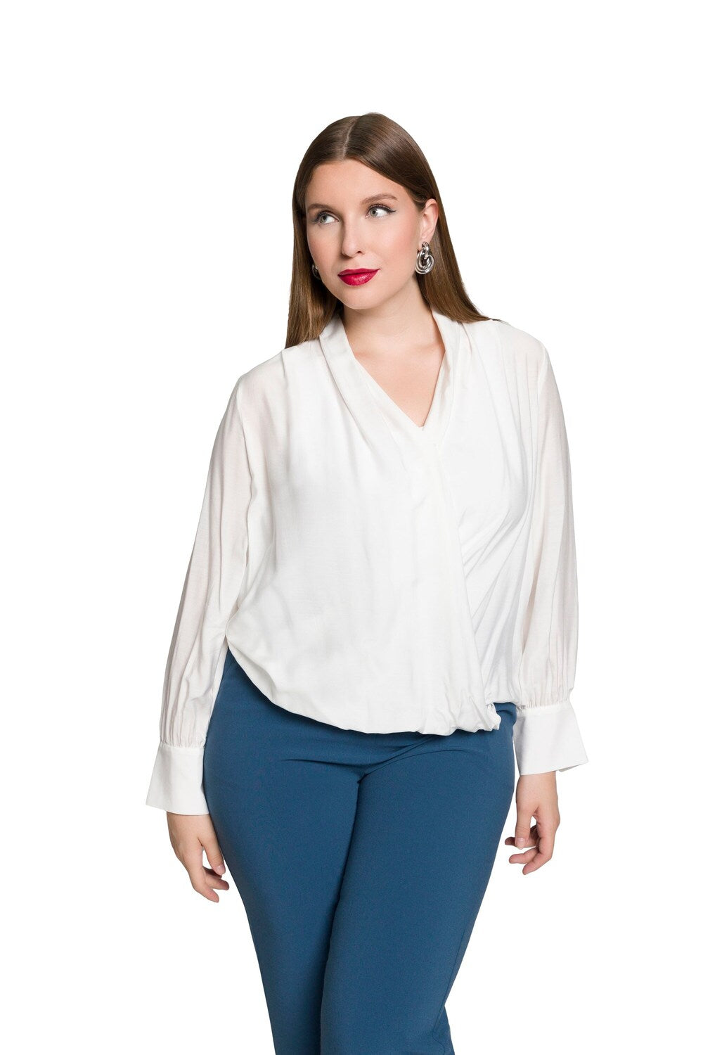 Blouse Ulla Popken, white