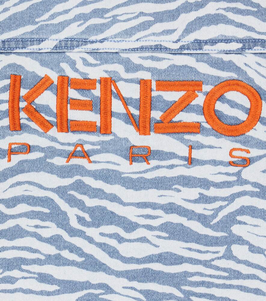 Kenzo Print Denim Shirt, Blue