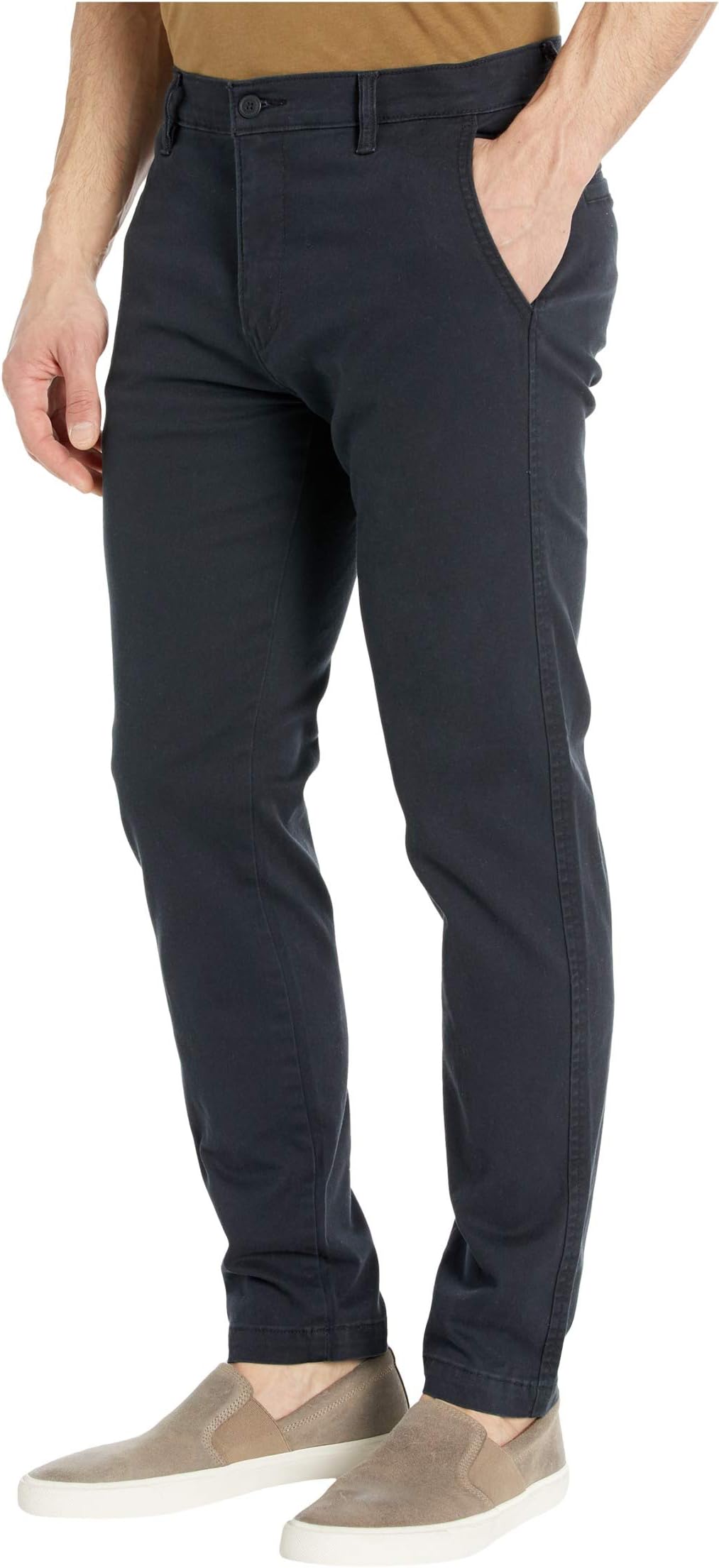 XX Levi's Standard Tapered Chinos in Mineral Black Stretch Twill