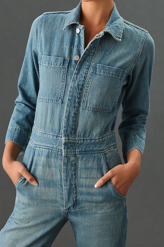 AMO Skip denim overalls, indigo