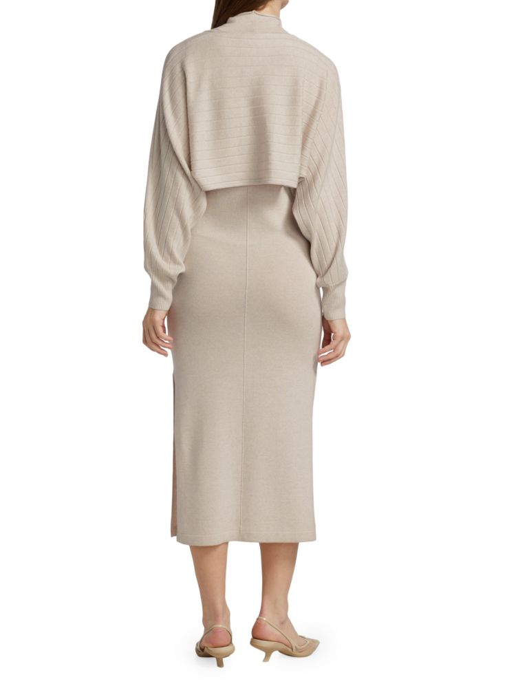 Naadam Wool Blend Sweater Dress, Pebble