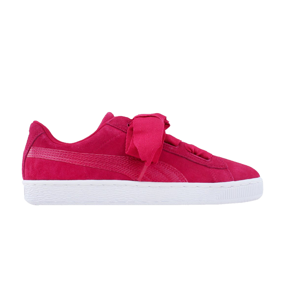 Suede Heart Snake Jr Puma sneakers, pink