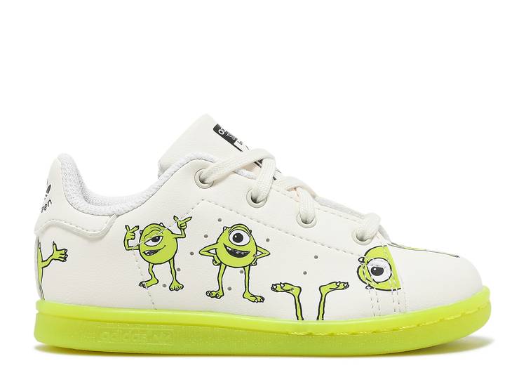 حذاء رياضي Adidas MONSTERS INC. X STAN SMITH INFANT 'MIKE WAZOWSKI'، باللون الأبيض