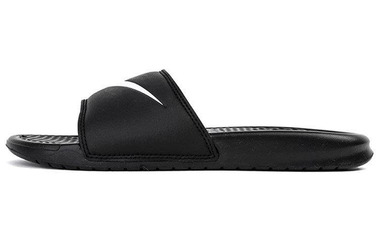 Nike Bennasi Swoosh 312618 Black/White Slides & Flip Flops