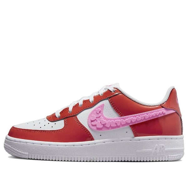 حذاء رياضي (GS) Nike Air Force 1 Low 'Valentine's Day 2023'، أحمر