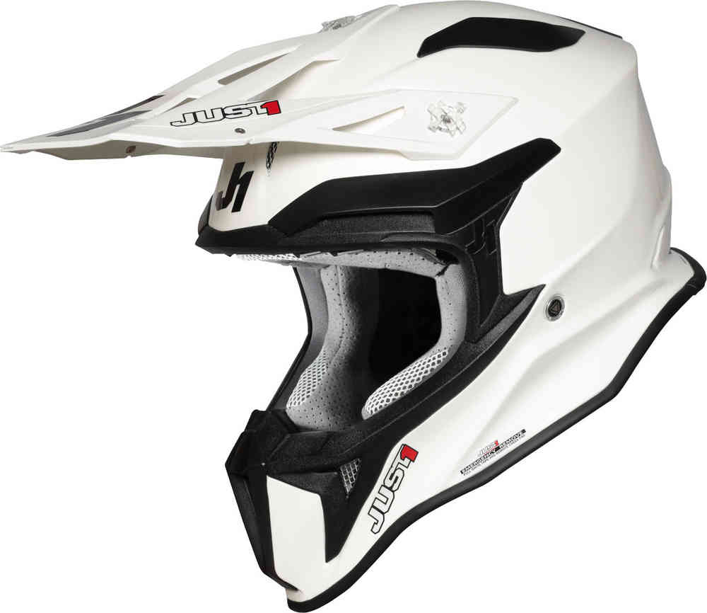 J18 Just1 Hard Motocross Helmet, White