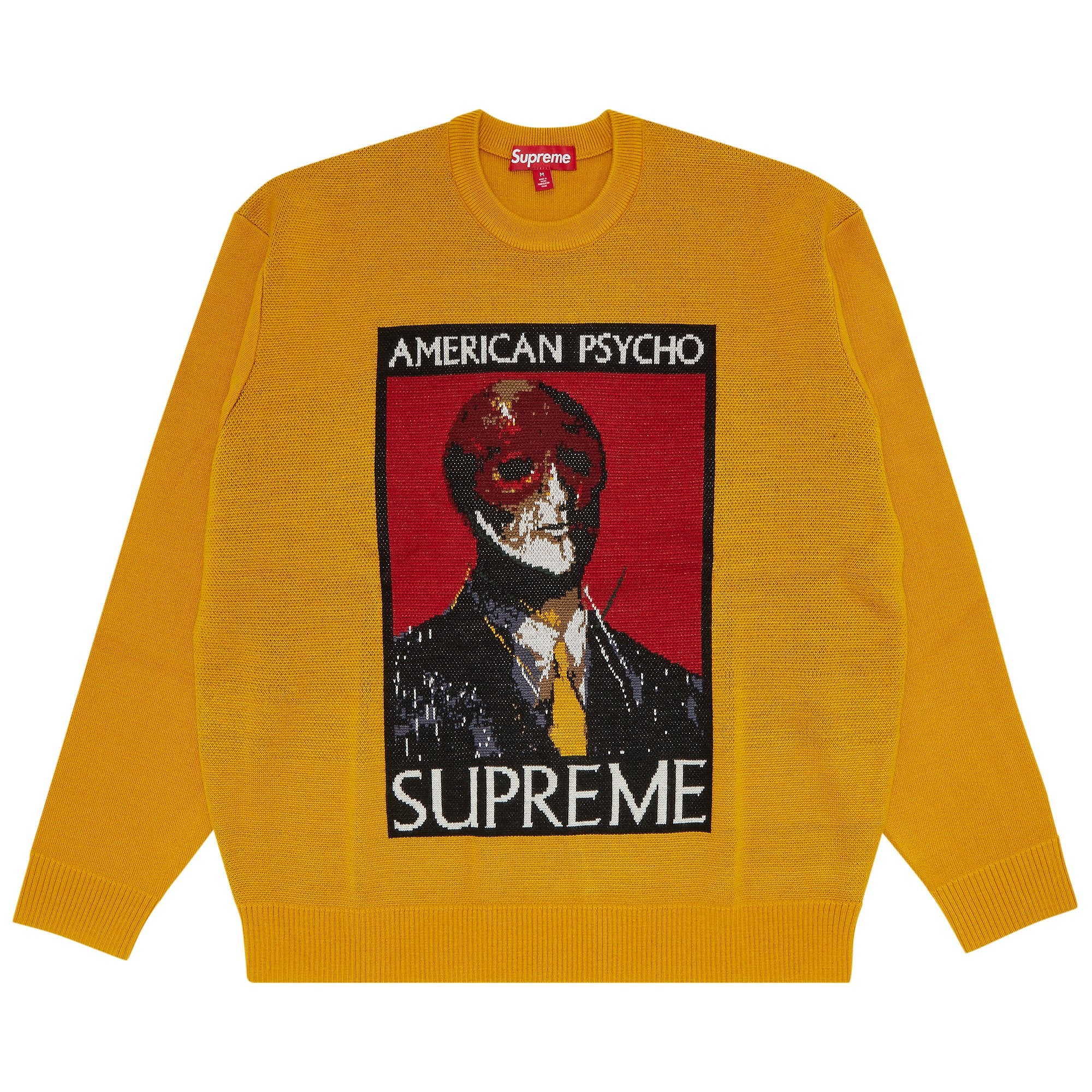 سترة Supreme American Psycho باللون الأصفر