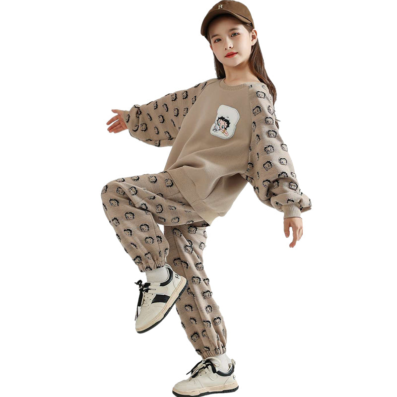 BETTY BOOP Kids Casual Sportswear Khaki