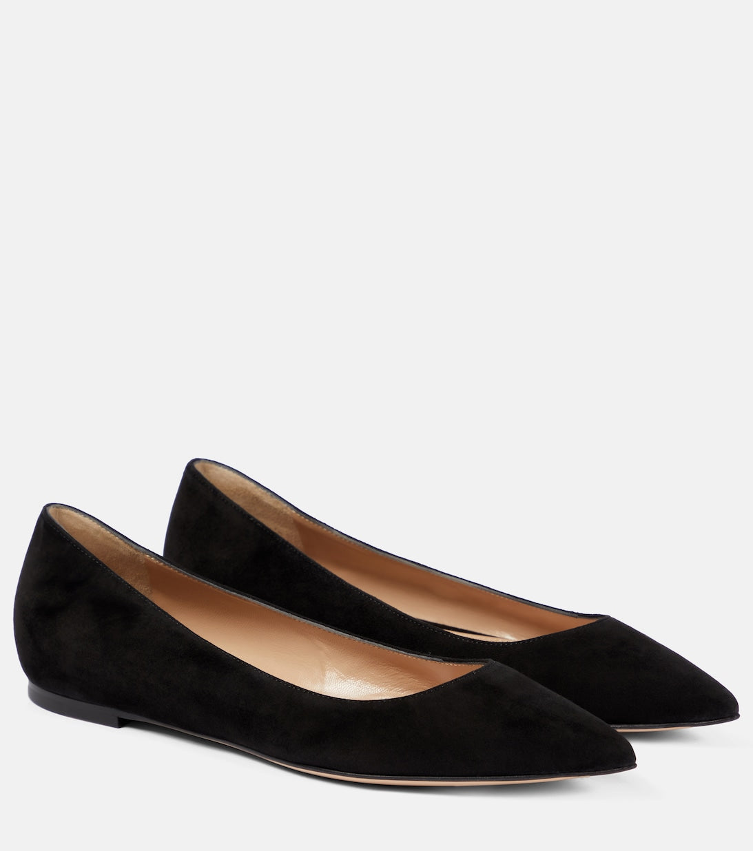 Gianvito Gianvito Rossi suede ballerinas, black