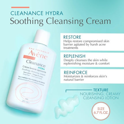 Cleanance Hydra soothing cleansing cream 200 ml, Avene