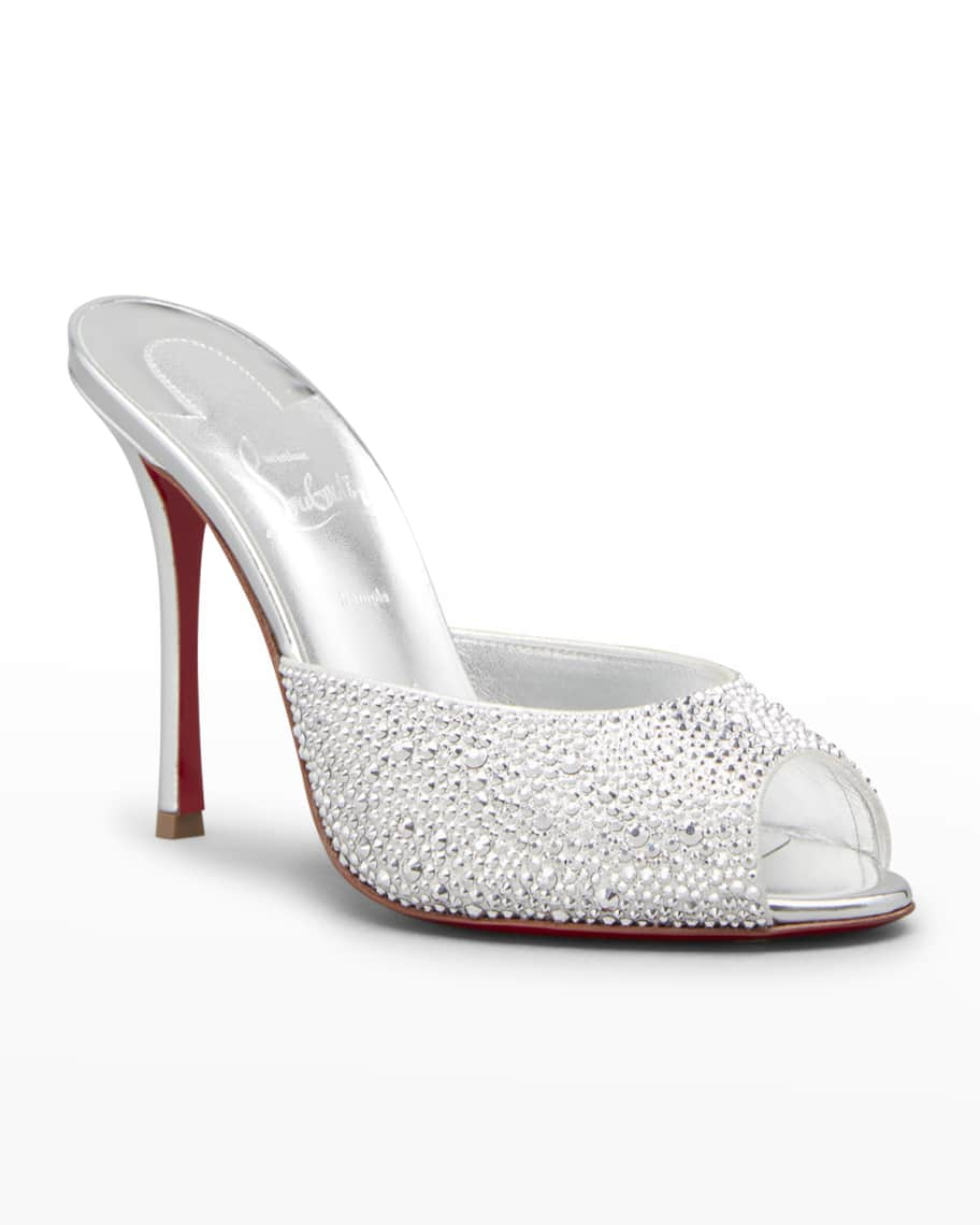 Me Dolly Strass slides with red sole Christian Louboutin