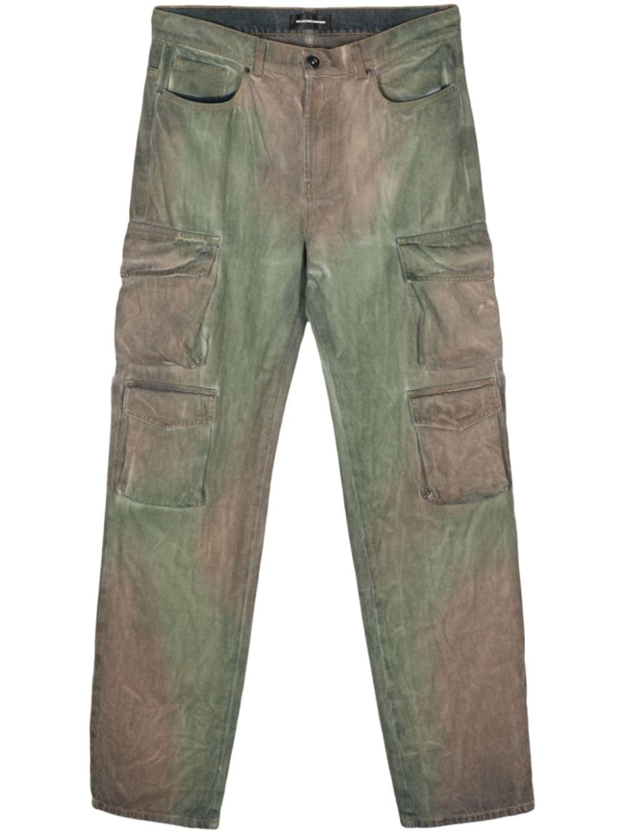 Salvatore Santoro Logo Patch Cargo Jeans Green