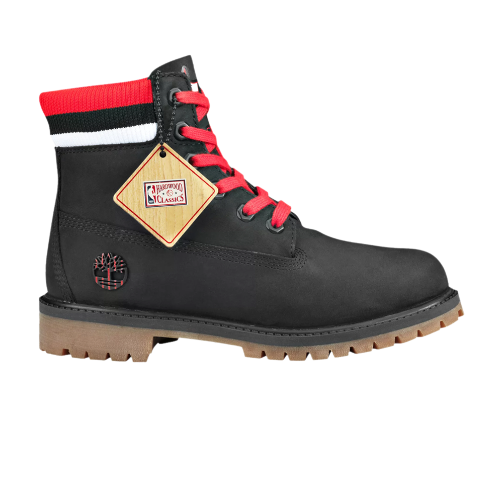 حذاء Timberland Premium Junior مقاس 6 بوصات من Mitchell &amp; Ness x NBA x باللون الأسود