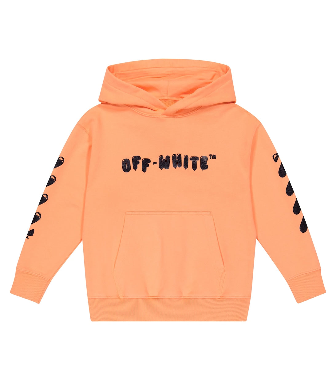 Off-White Cotton Jersey Logo Hoodie, White