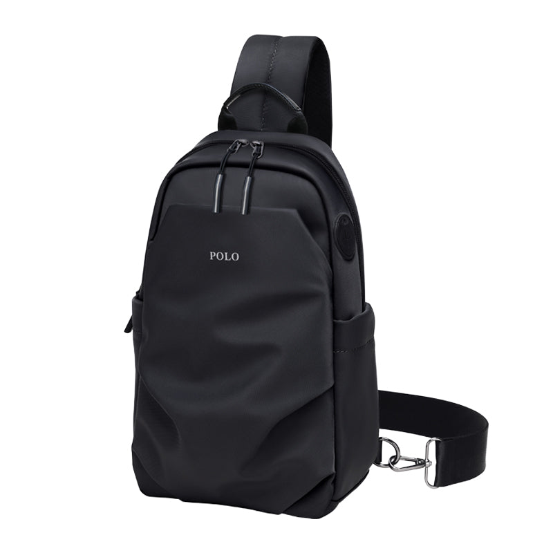 Men's POLO Sling Bag, Black