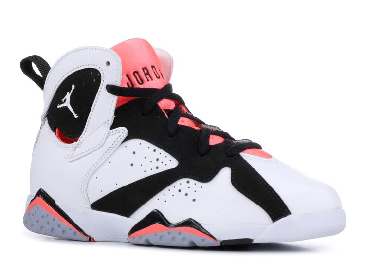 حذاء رياضي AIR JORDAN 7 RETRO PS 'HOT LAVA'، باللون الأبيض