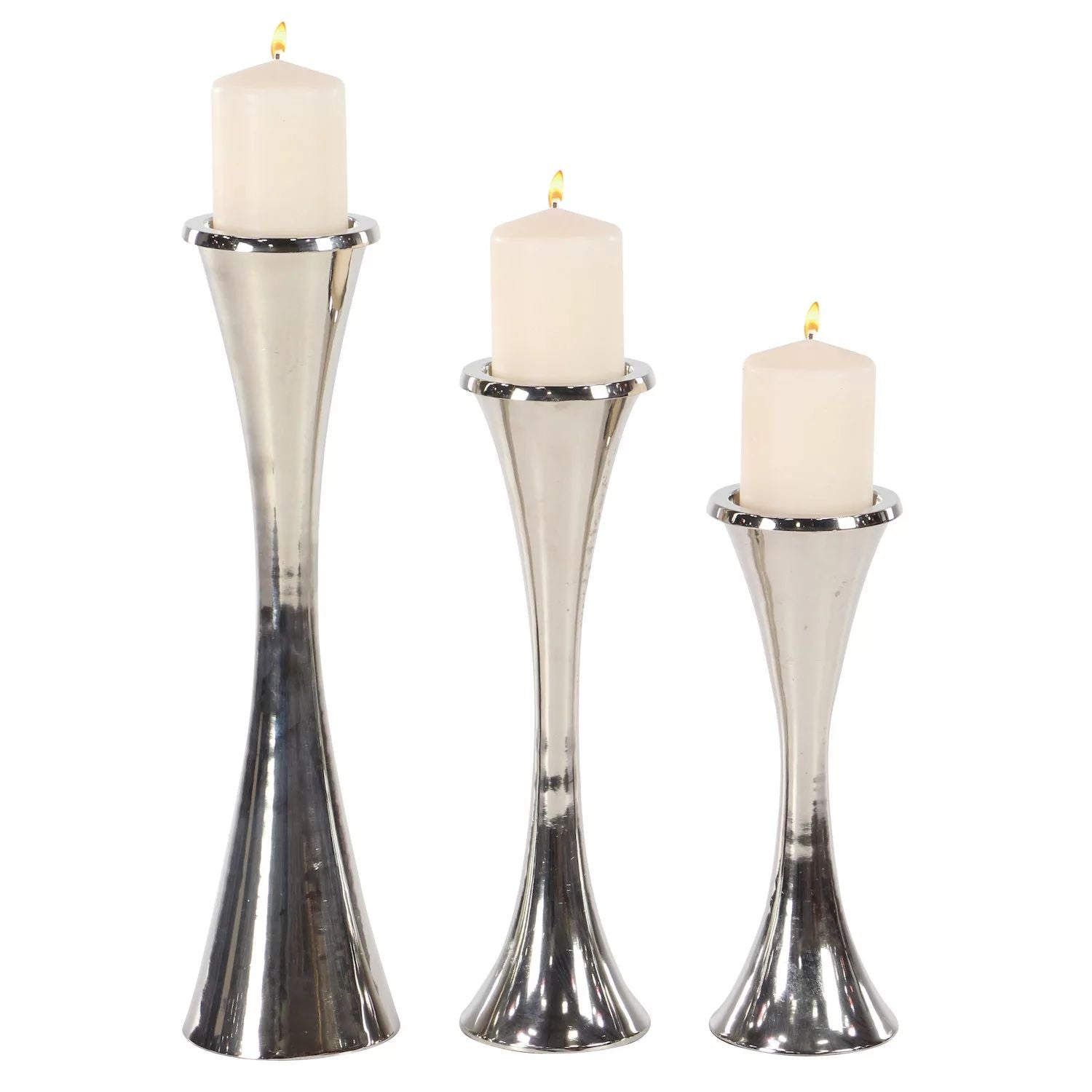 Stella & Eve Corner Floor Decor Candle Holder, 3-Piece Set