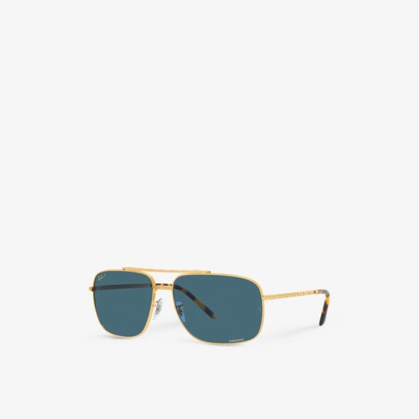 RB3796 metal sunglasses with Ray-Ban signature cushion lenses ,  yellow