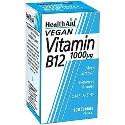 Vitamin B12 Extended Release 1000 mcg, 100 Tablets, Healthaid