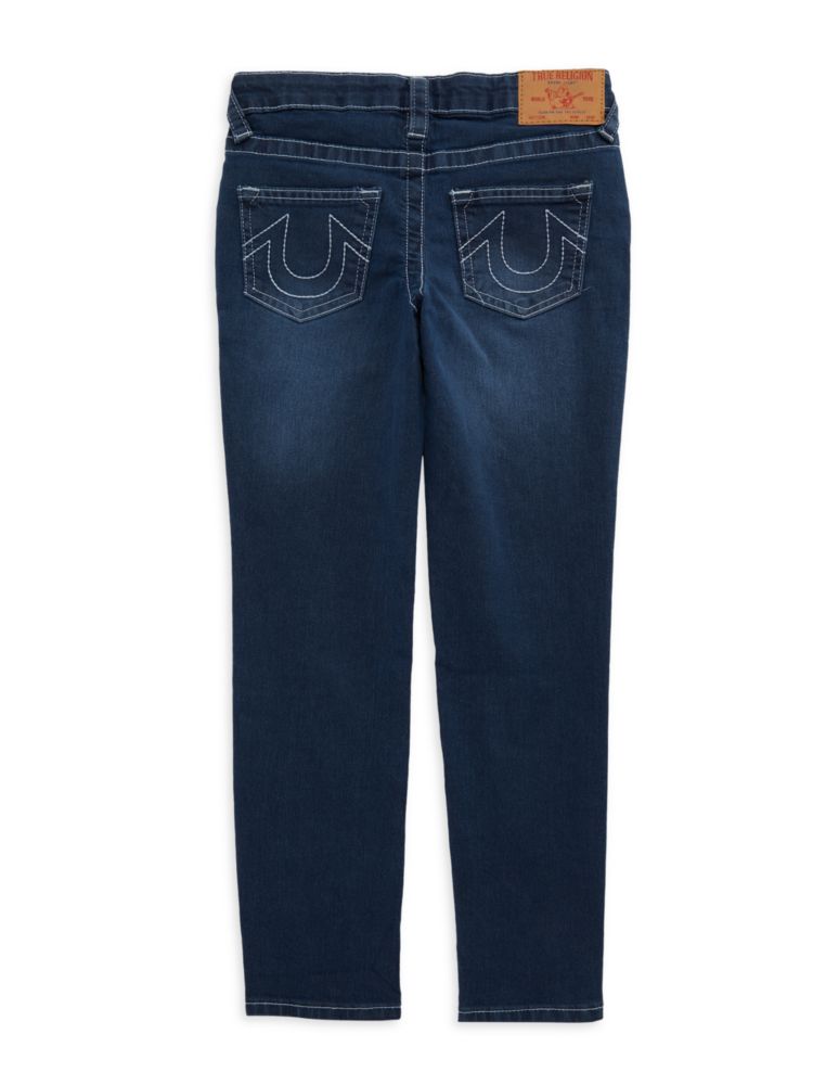 Geno Boys' True Religion Slim Fit Jeans in Raw Rinse