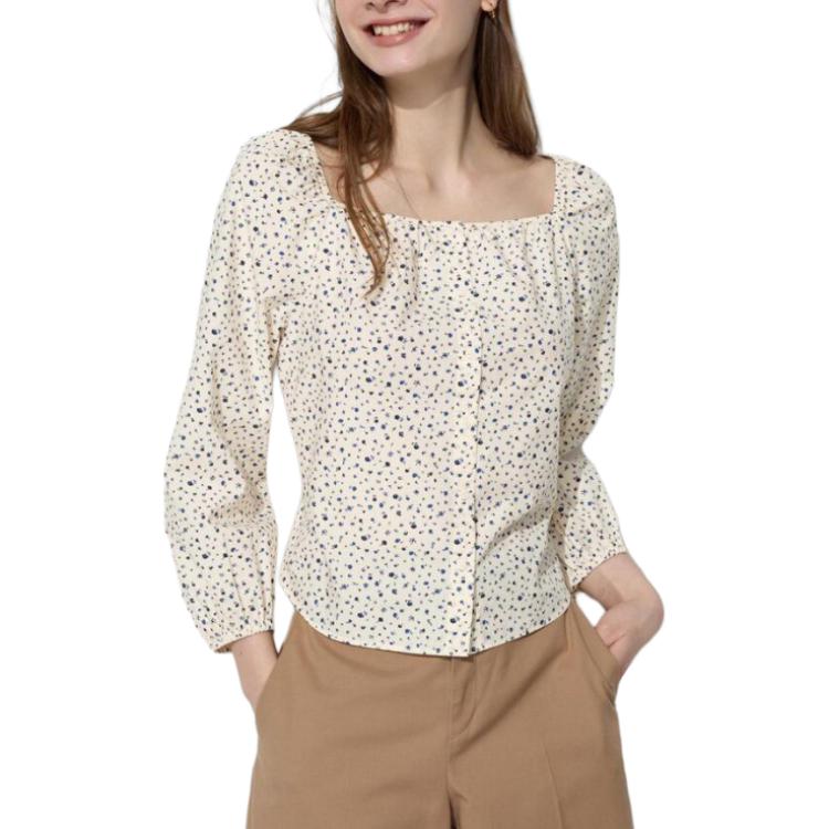 Women's milky white shirt Uniqlo