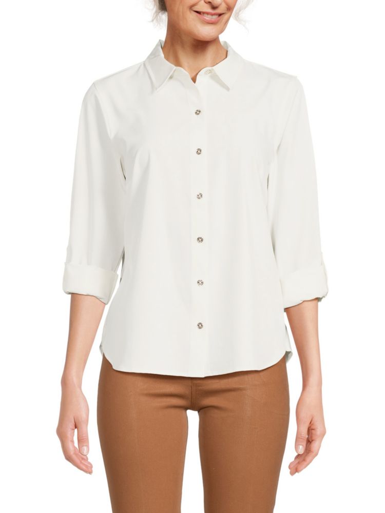 Tommy Hilfiger Button Shirt, Optic White