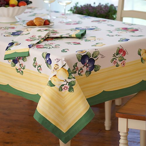 French Garden Tablecloth, 68 x 96 inches Villeroy & Boch, Multi