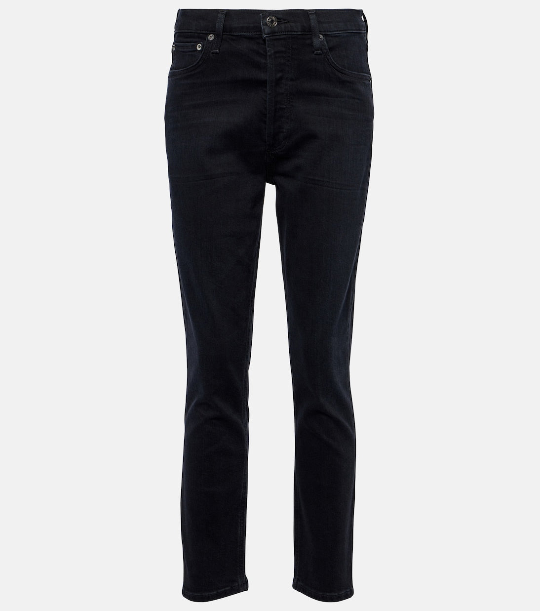 Agolde high waisted nico jeans, black