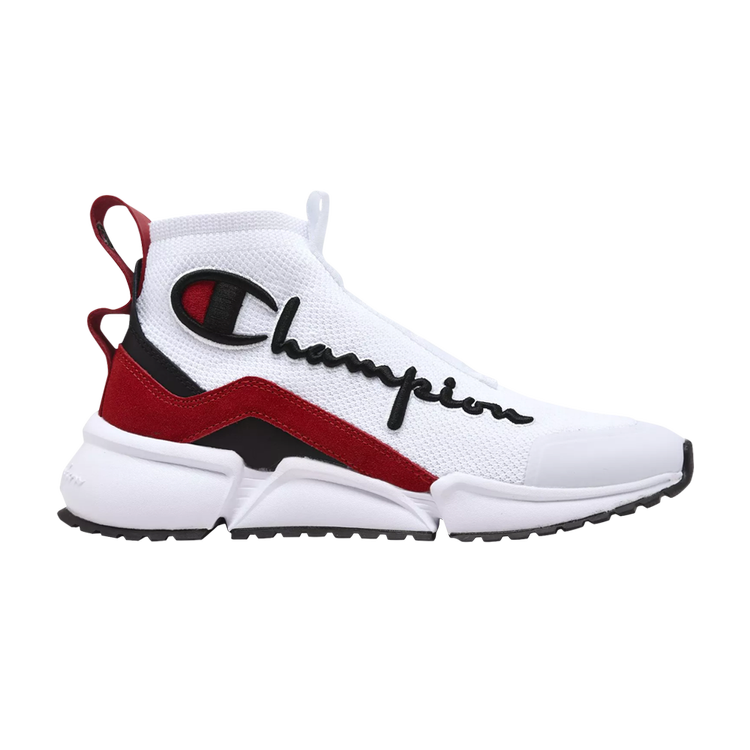 حذاء رياضي Champion Rally Future Mid 'White Scarlet' باللون الأبيض