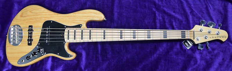 Bass guitar Lakland Skyline Darryl Jones 5 Jazz Natural / Maple / Black Block Inlays