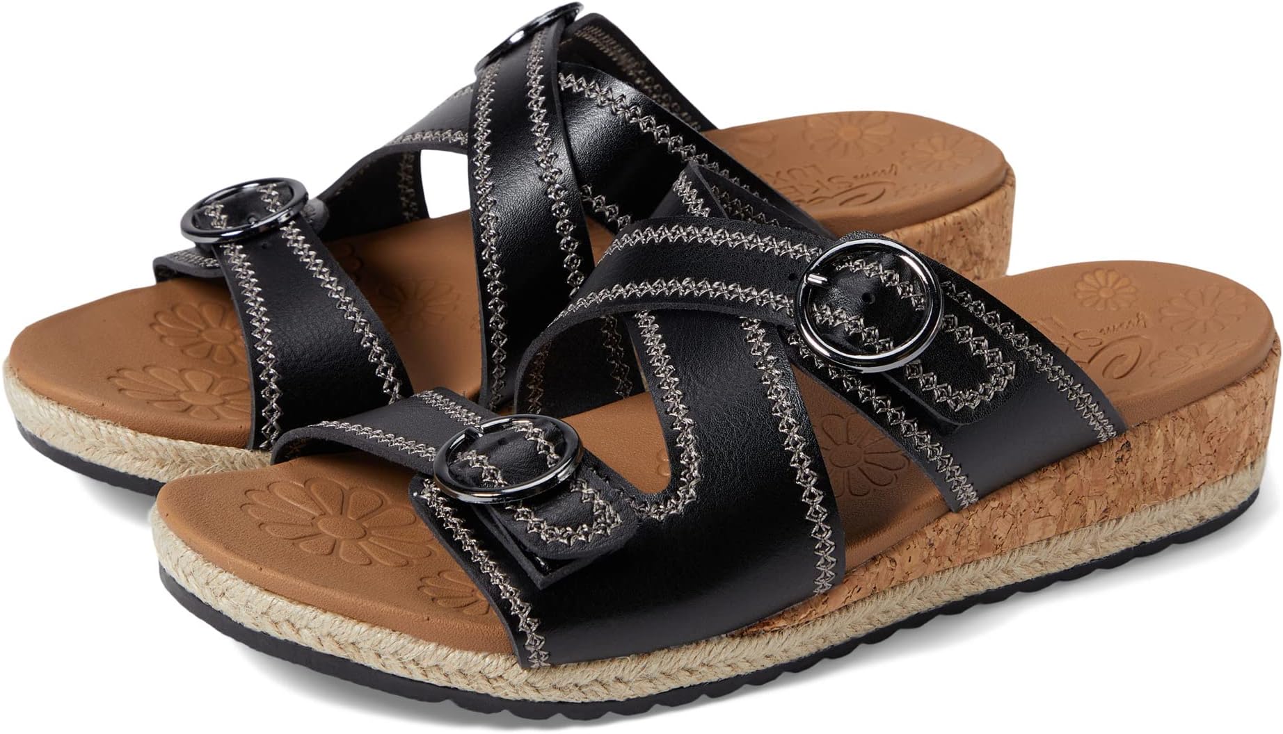 Breezie sandals - Spring Is Calling SKECHERS, black