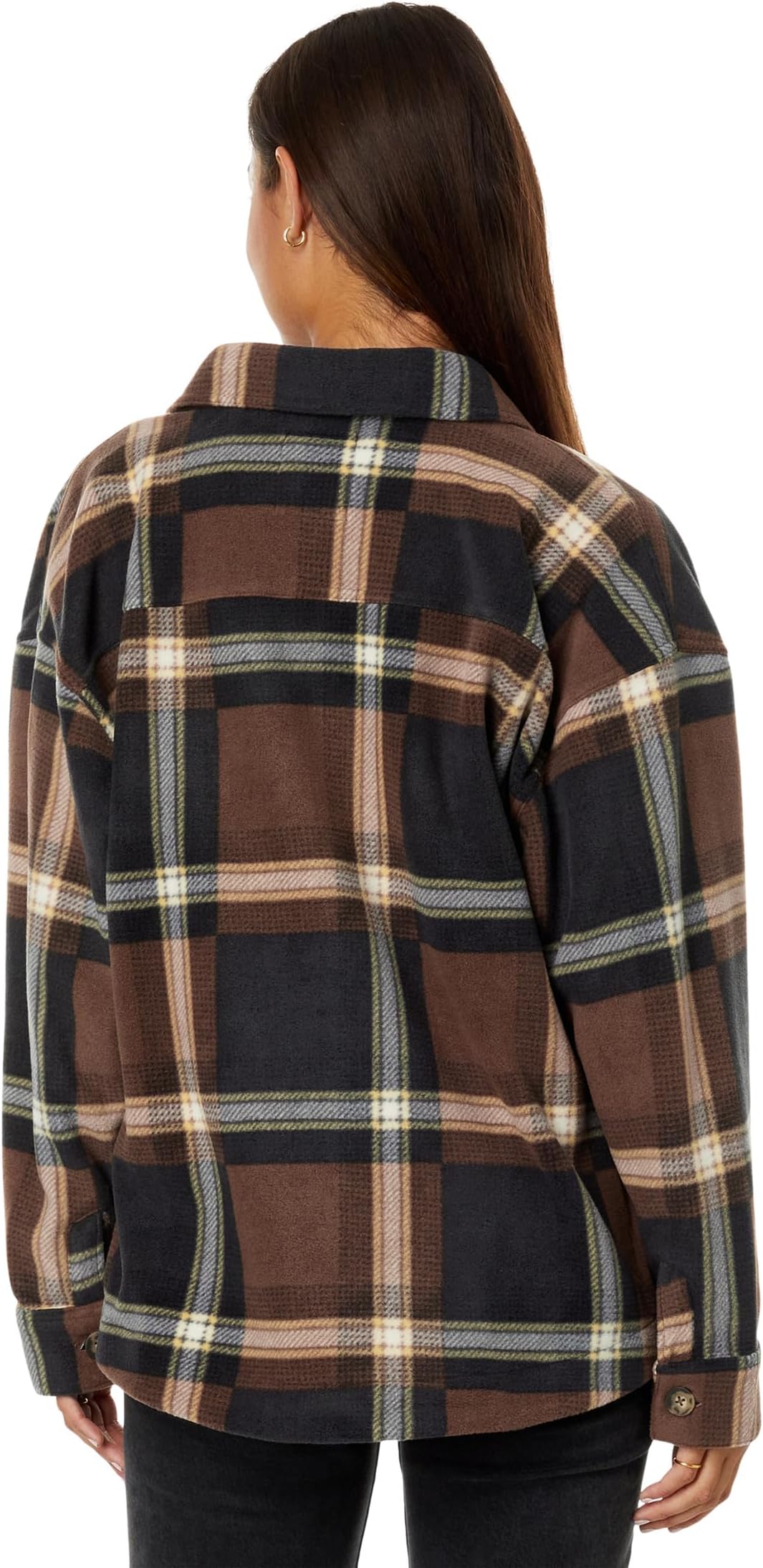 Sun Club Long Sleeve Flannel Rip Curl Shirt, Brown