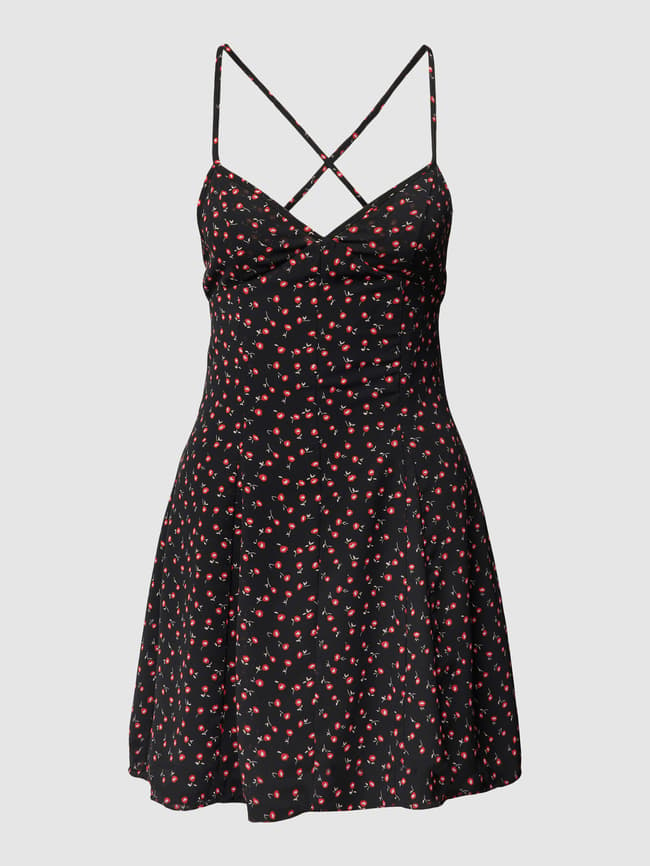 Review Floral Mini Dress, Black