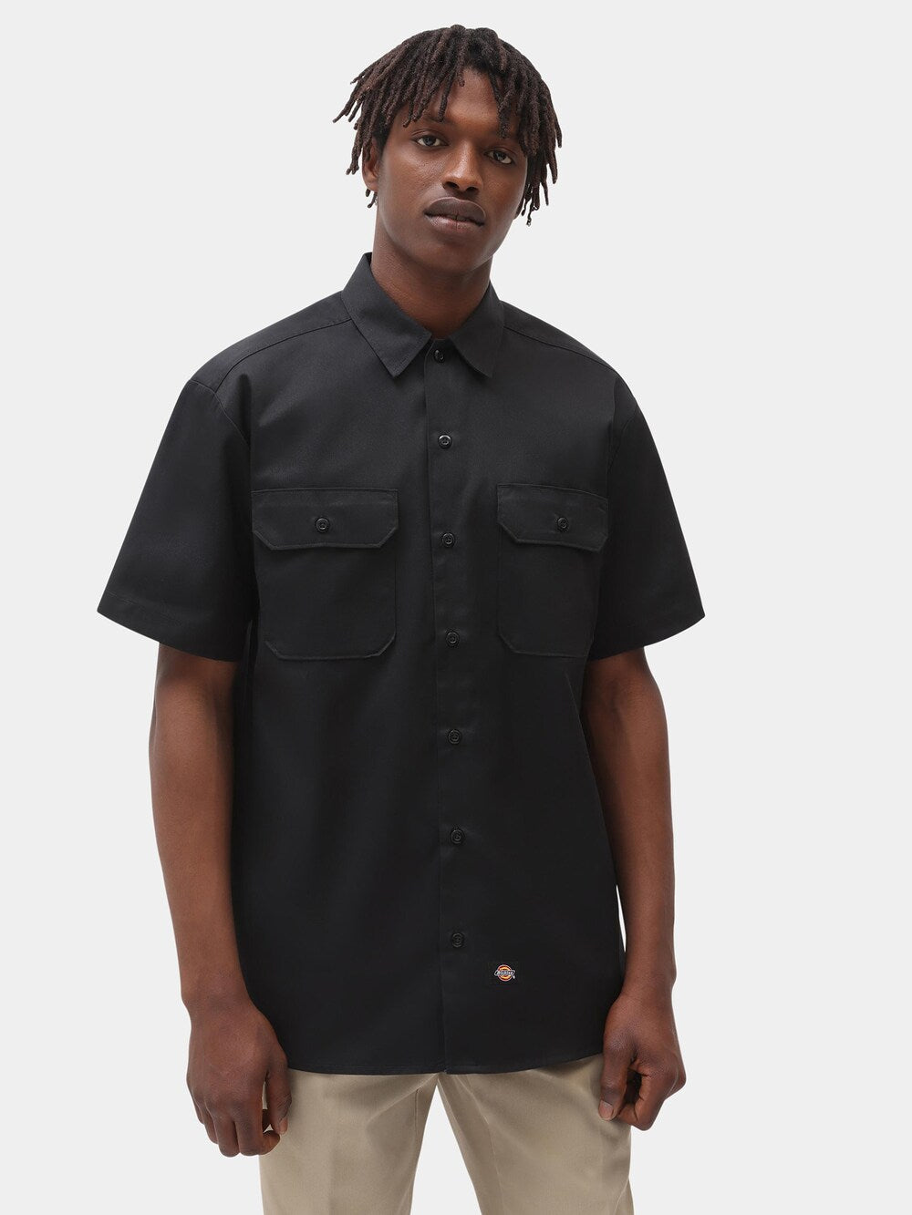 Comfortable Dickies Work Shirt, black