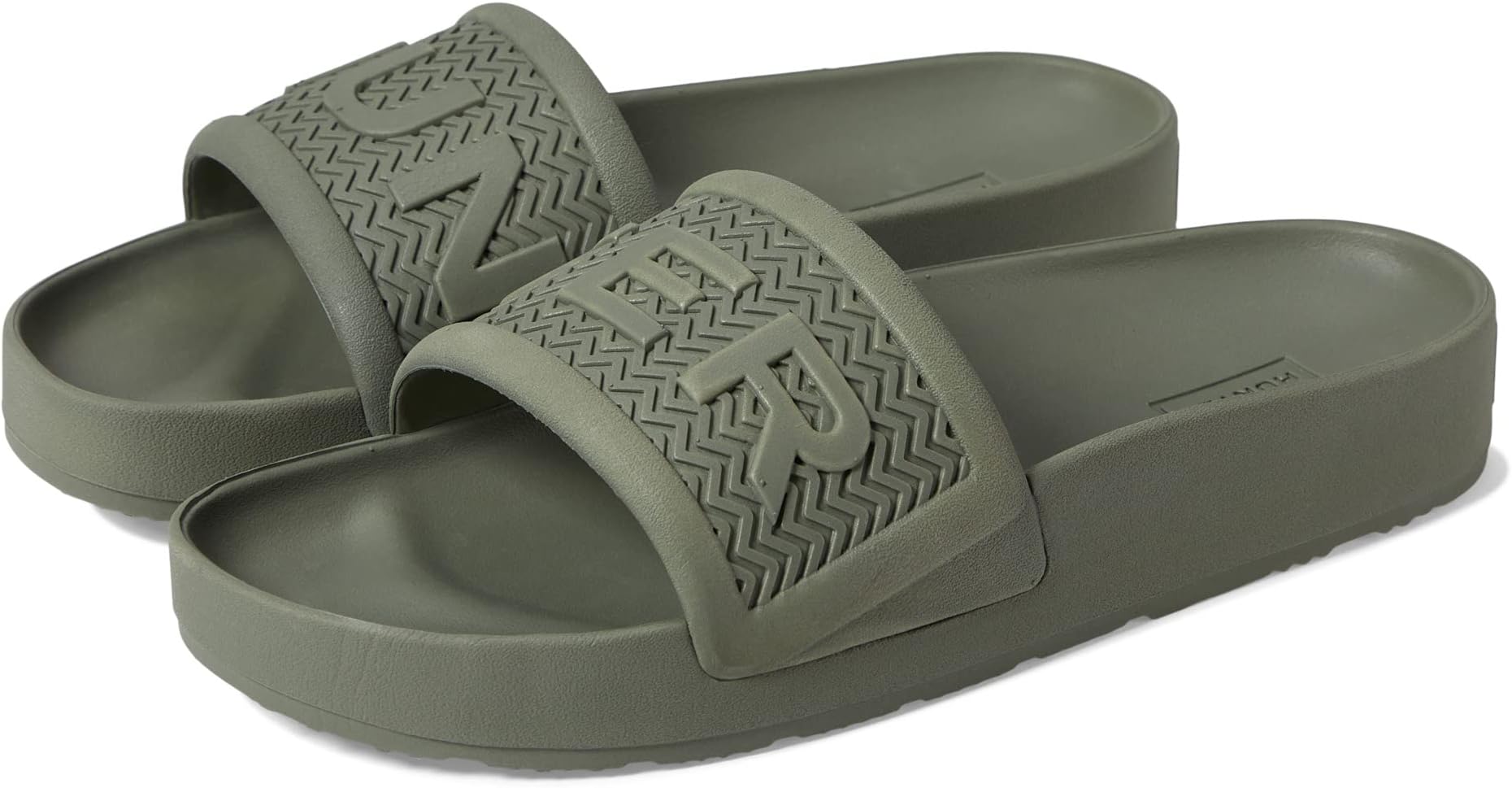 Bloom Algae Foam Slide Hunter Sandals in Lichen Green