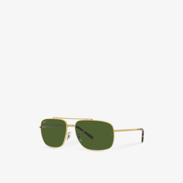 RB3796 Ray-Ban Metal Temple Sunglasses in Tortoiseshell yellow