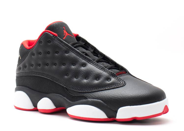 حذاء رياضي AIR JORDAN 13 RETRO LOW GS 'BRED'، أسود