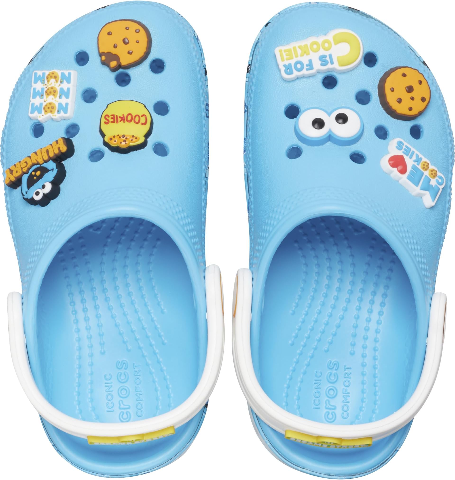 Sesame Street Workshop Cookie Monster Clog Crocs, Electric Blue