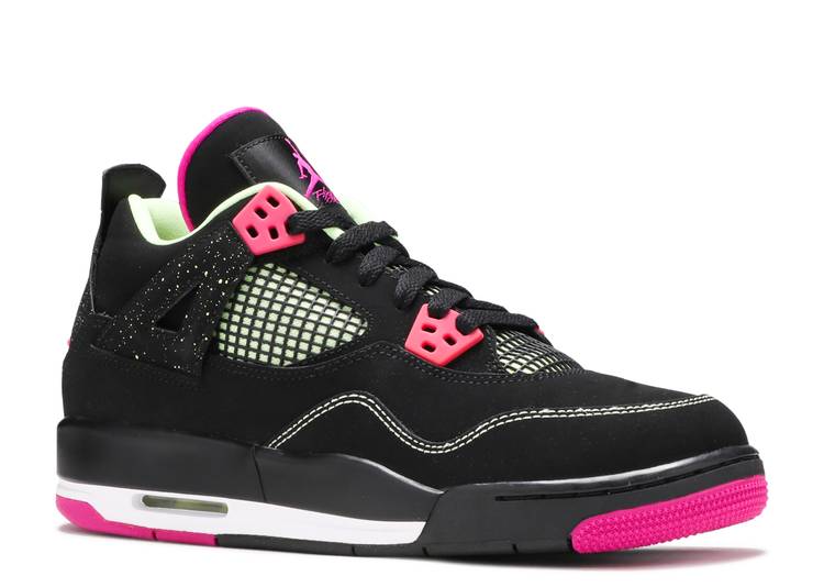 حذاء رياضي AIR JORDAN 4 RETRO 30TH GG 'FUCHSIA'، أسود