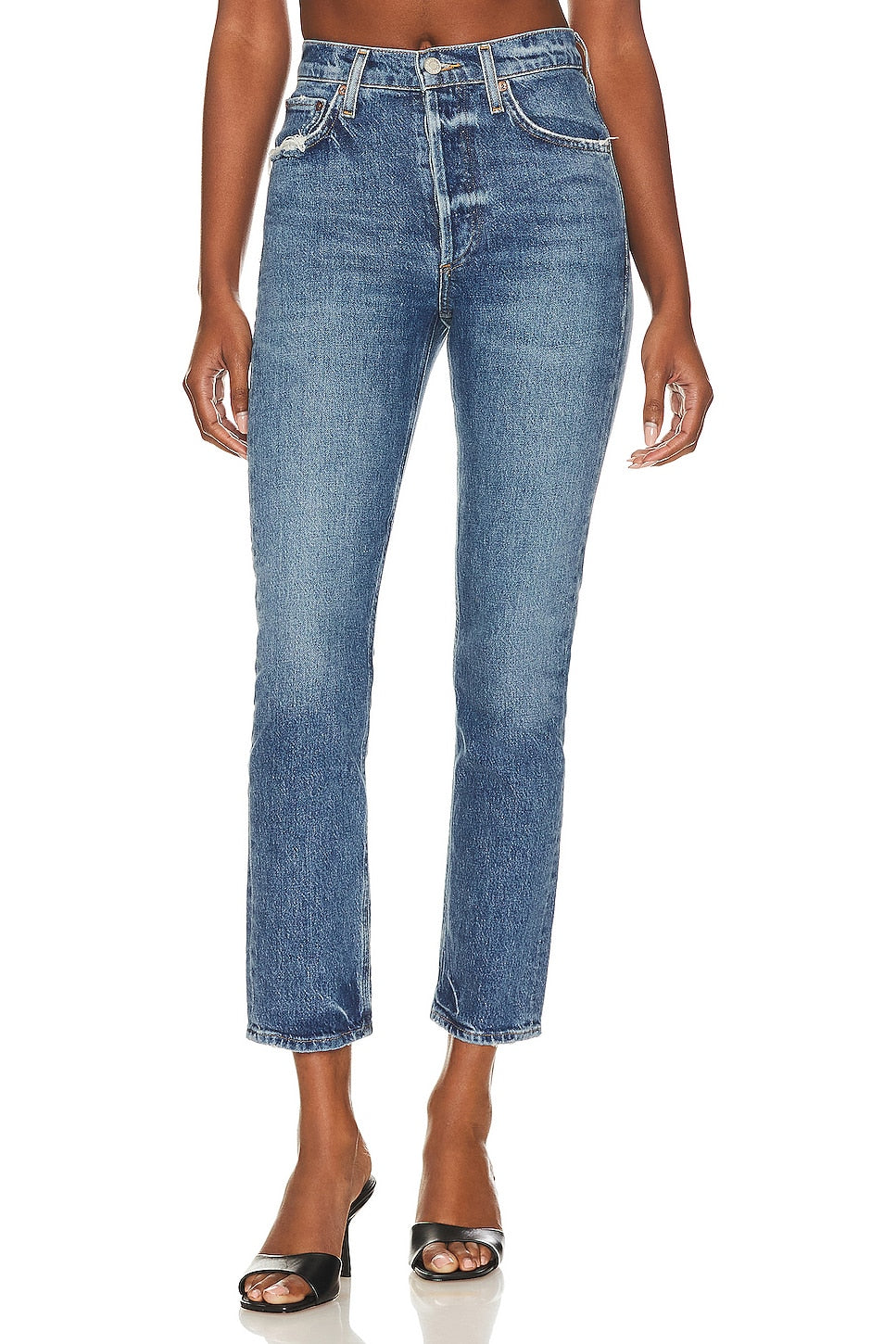 AGOLDE Riley Long High Jeans, Moor