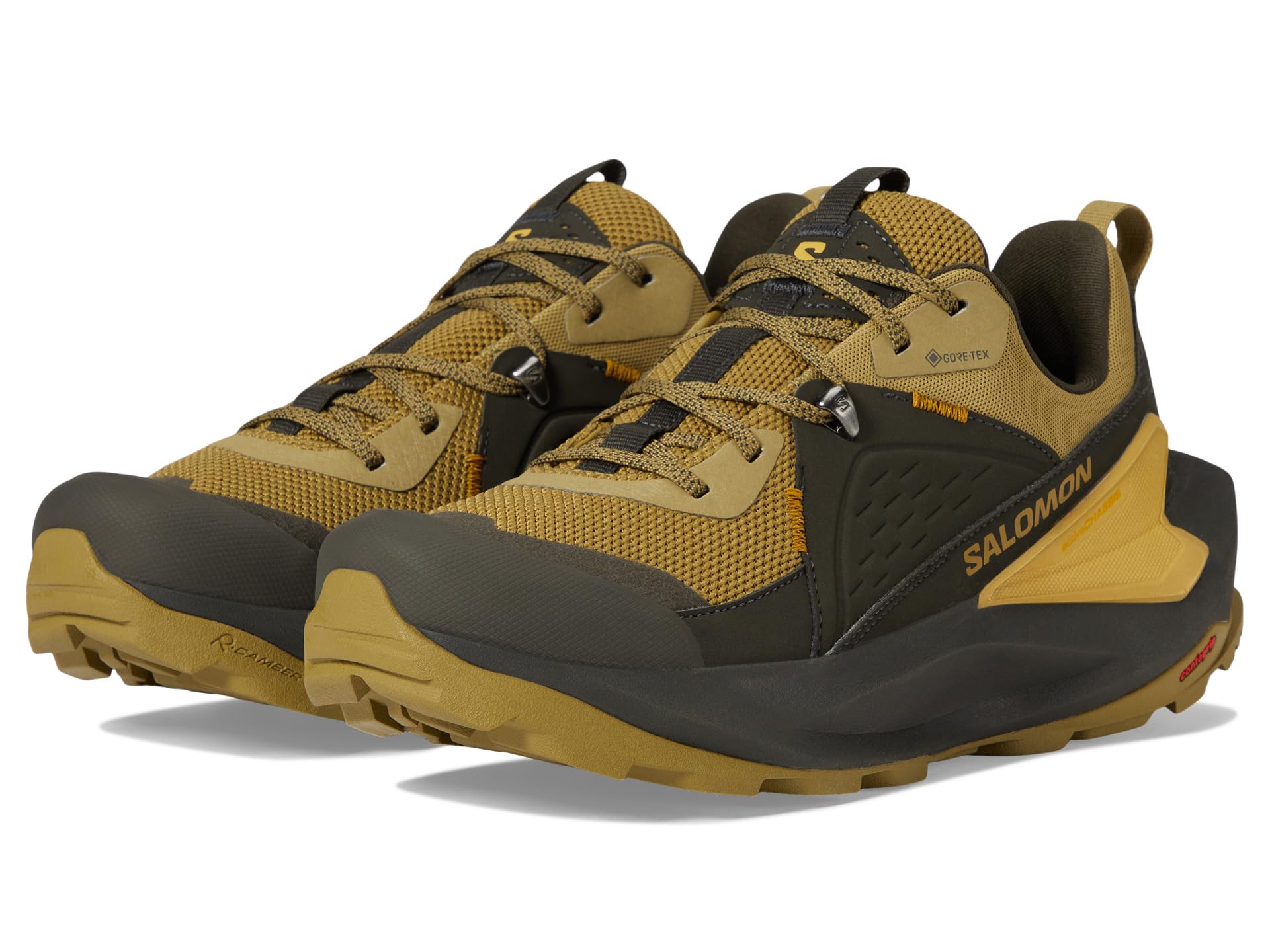 Salomon Elixir Gore-Tex Hiking Boots, Black/Yellow/Khaki