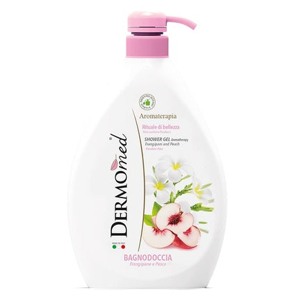 Moisturizing shower gel for sensitive skin 1000ml - with the aroma of bread and peach , Dermomed