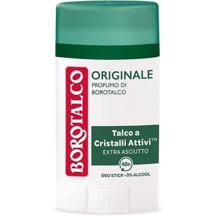 Original deodorant stick with microtalc - alcohol-free 40ml, Borotalco