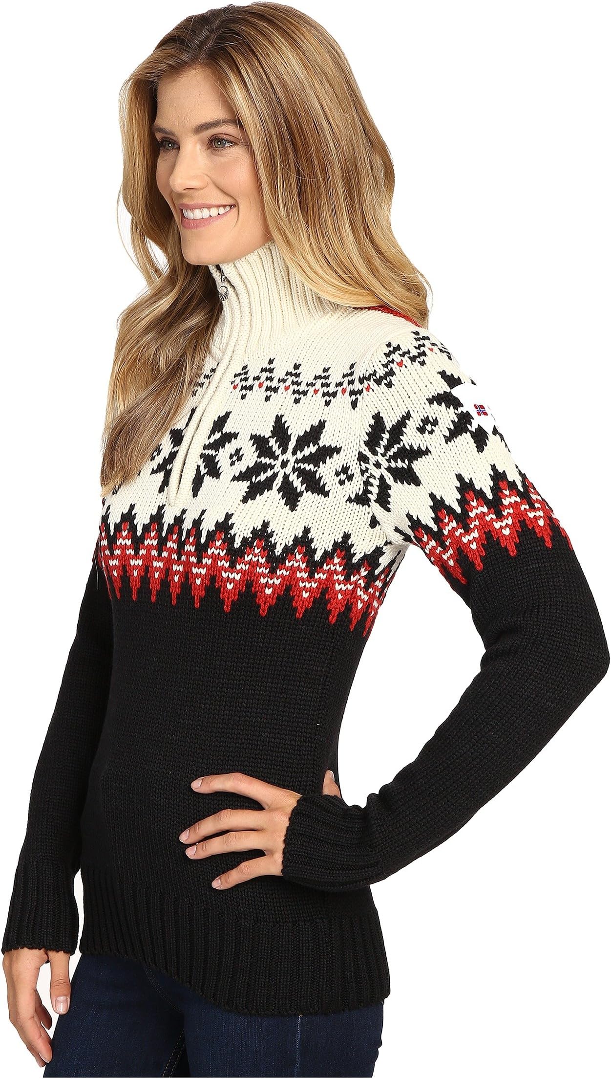 Mikey Sweater Dale of Norway, Black/Raspberry