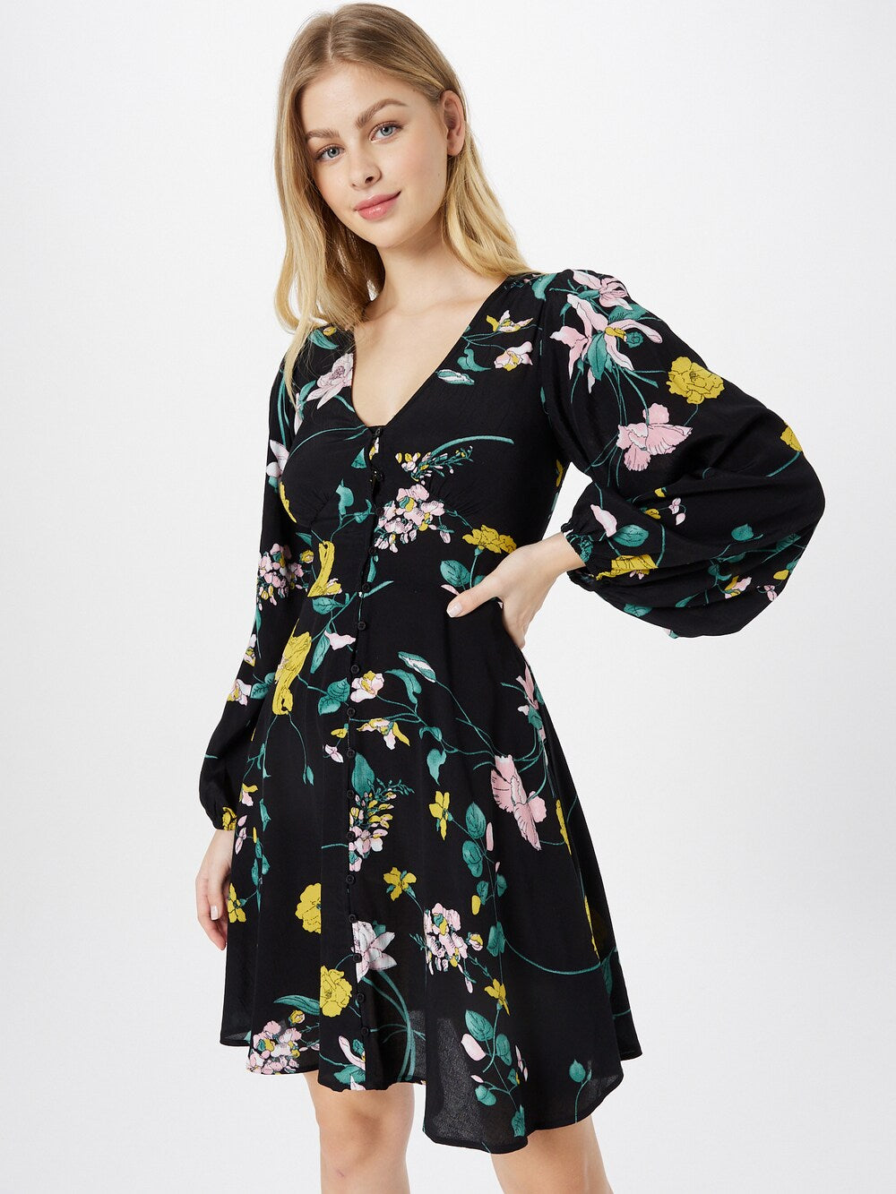 Shirt-dress Oasis, black