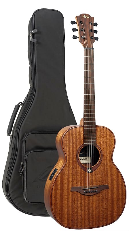 Acoustic Guitar Lag LAG TRAVEL-KAE Tramontane Acoustic Electric Travel Guitar. Khaya - Rosewood