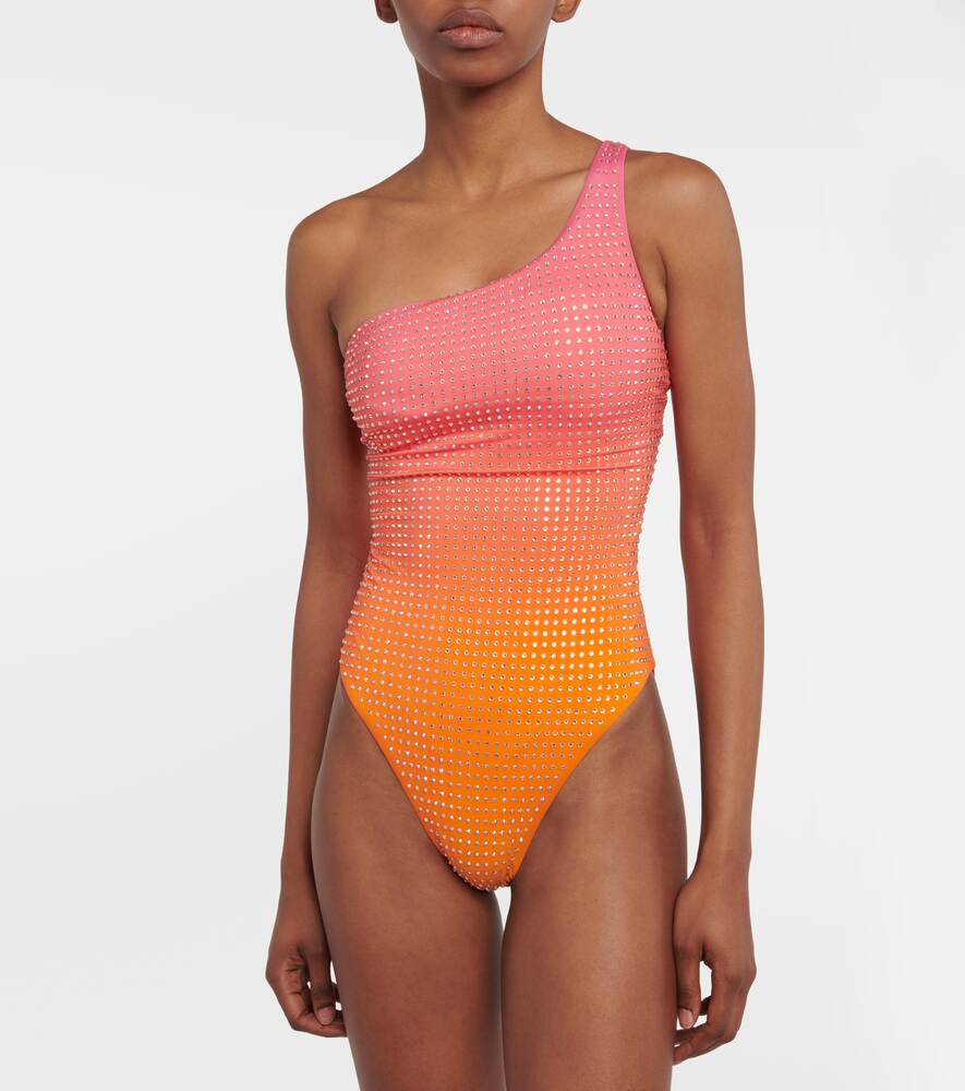 Swimsuit with crystals SELF-PORTRAIT, multi-colored