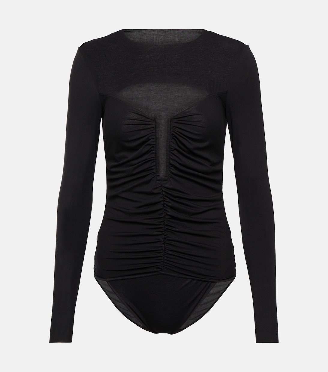 N21 WOLFORD collaboration cutout bodysuit, black