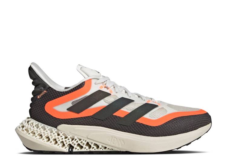 Adidas 4DFWD PULSE 2 'CRYSTAL WHITE SOLAR ORANGE' sneakers, white