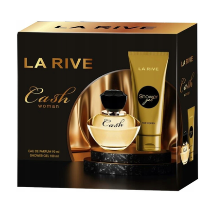 Gift set La Rive Cash Woman EDP 90 ml perfume + 100 ml shower gel - new and original !